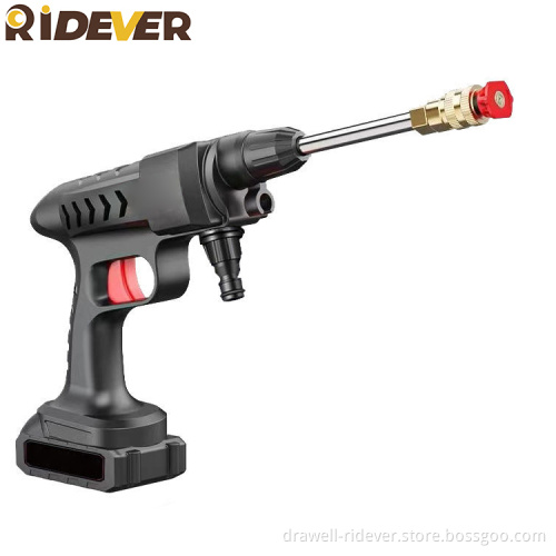 Ridever 21V 30000MA Stainless Steel Barrel 65 Minutes Working Time Car Wash High Pressure Washer Machine Car Washer
